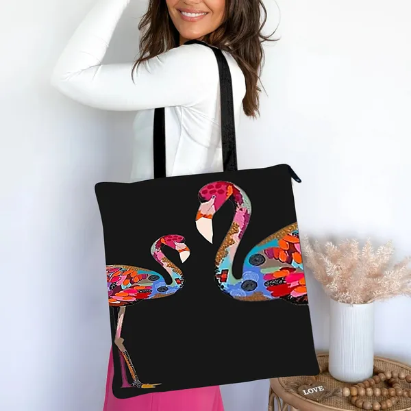 Flamingo_Zipper_Tote_Bag_|_Premium_Canvas_Tote_Bag_for_Everyday_Use