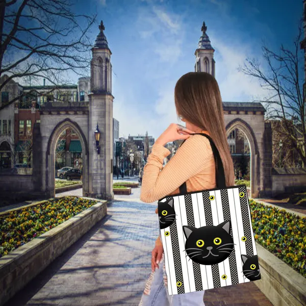 Black_Cat_Zipper_Tote_Bag_|_Premium_Canvas_Tote_Bag_for_Everyday_Use