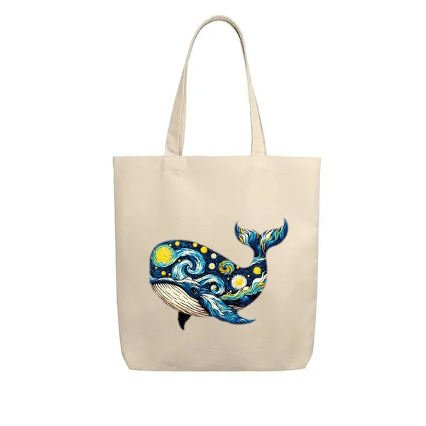 Shark_White_Tote_Bag_|_Premium_Canvas_Tote_Bag_for_Everyday_Use