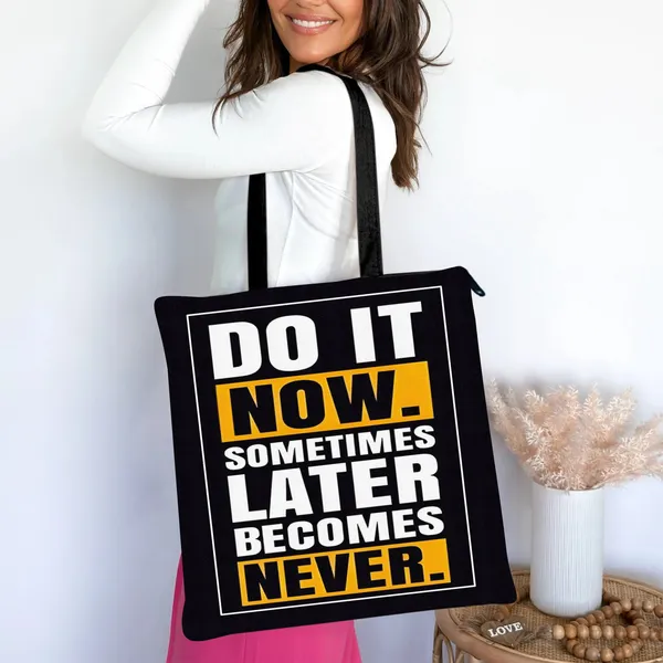 Do_It_Now_Zipper_Tote_Bag_|_Premium_Canvas_Tote_Bag_for_Everyday_Use