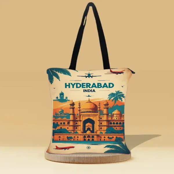 Incredible_Hyderabad_Zipper_Tote_Bag