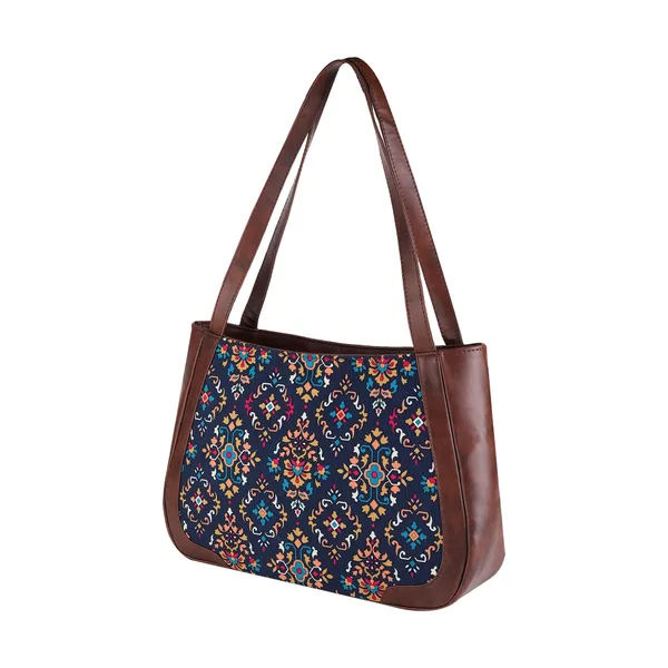 Multicolor_Canvas_Blue_Tiles_Hand_Bag_For_Women_(12_X_16_X_4_In)