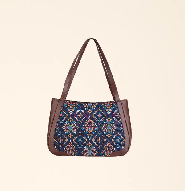 Multicolor_Canvas_Blue_Tiles_Hand_Bag_For_Women_(12_X_16_X_4_In)