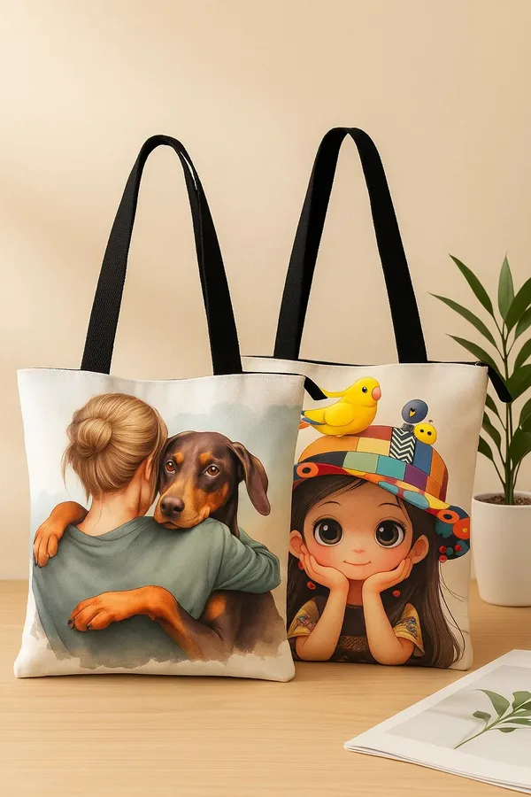 Dog_Lover_&_Piko_Tote_Combo_|_Premium_Canvas_Printed_Tote_Bags_for_Women