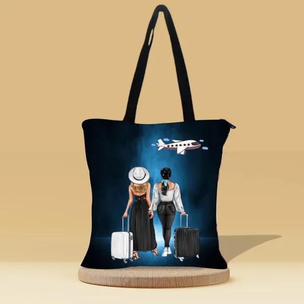 Travelling_Girls_Zipper_Tote_Bag_|_Premium_Canvas_Tote_Bag_for_Everyday_Use