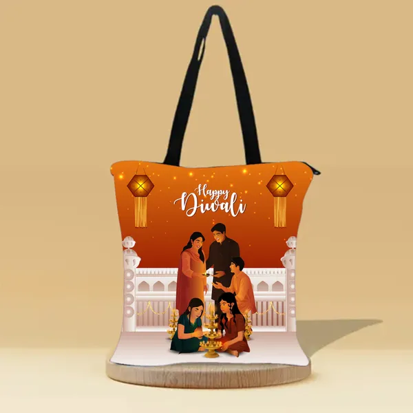 Happy_Diwali_-4_Zipper_Tote_Bag