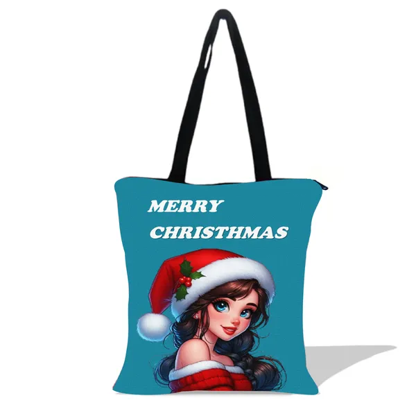 Christmas_Girl_Zipper_Tote_Bag_|_Premium_Canvas_Tote_Bag_for_Everyday_Use