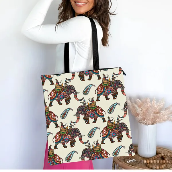 Hathi_Zipper_Tote_Bag_|_Premium_Canvas_Tote_Bag_for_Everyday_Use