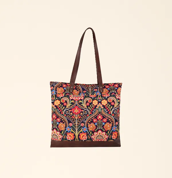 Multicolor_Canvas_Damask_Tote_For_Women_(15_X_18_X_5_In)