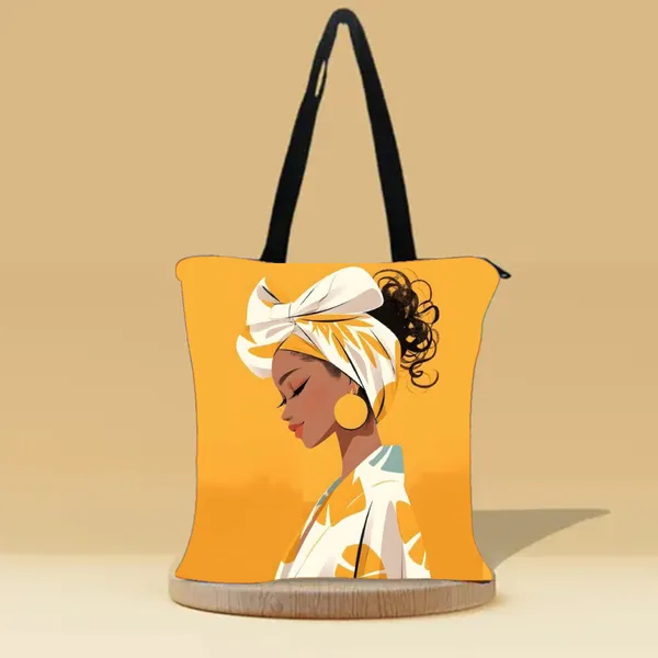 Lovely_Girl_Zipper_Tote_Bag