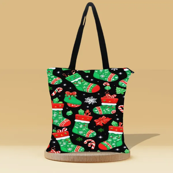 Christmas_Socks_Zipper_Tote_Bag_|_Premium_Canvas_Tote_Bag_for_Everyday_Use