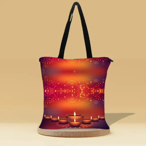 Happy_Diwali_-5_Zipper_Tote_Bag