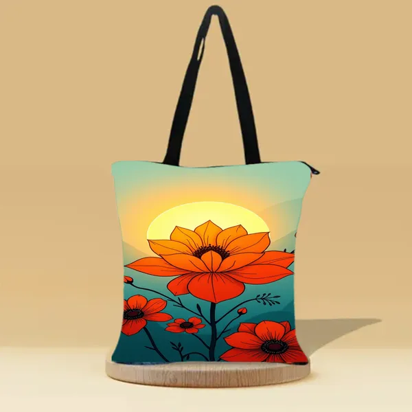 Lovely_Morning_Zipper_Tote_Bag