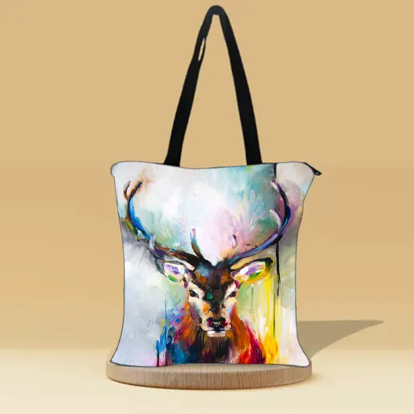 The_Reindeer_Zipper_Tote_Bag
