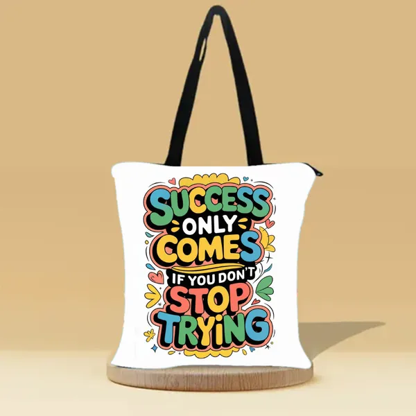 Success_Only_Zipper_Tote_Bag
