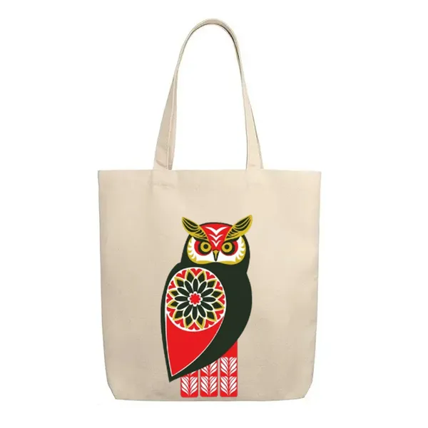 Owl_White_Tote_Bag_|_Premium_Canvas_Tote_Bag_for_Everyday_Use