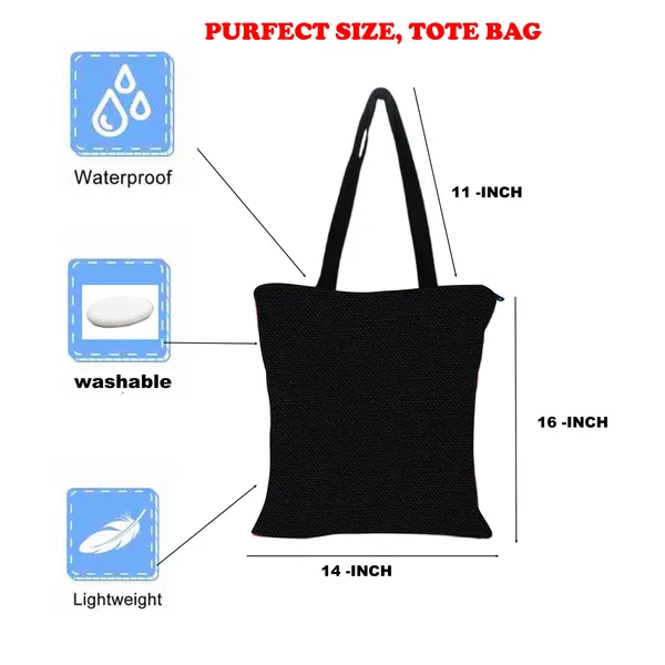 SISTAS_Zipper_Tote_Bag_|_Premium_Canvas_Tote_Bag_for_Everyday_Use