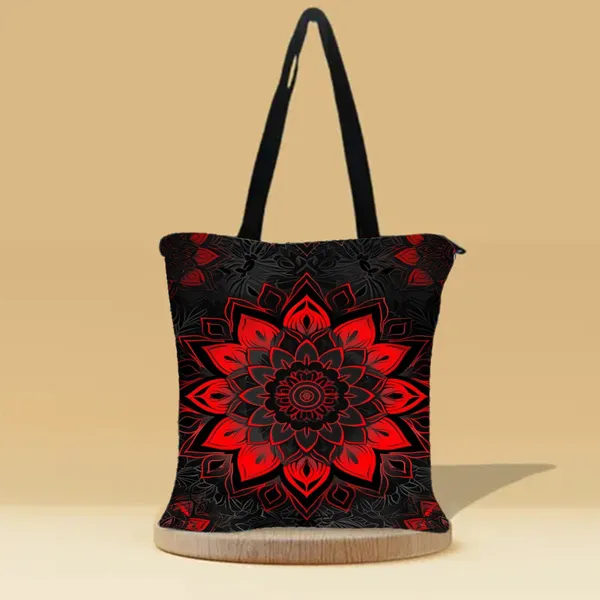 The_Big_Flower_Zipper_Tote_Bag