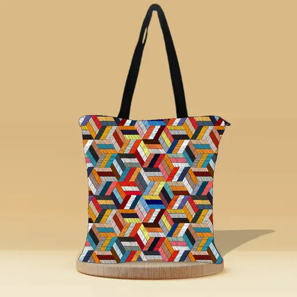 Dice_Zipper_Tote_Bag