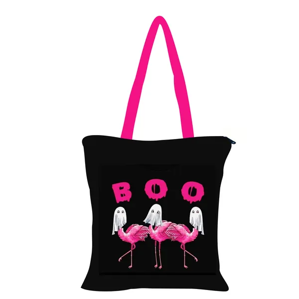 Boo_Zipper_Tote_Bag_|_Premium_Canvas_Tote_Bag_for_Everyday_Use
