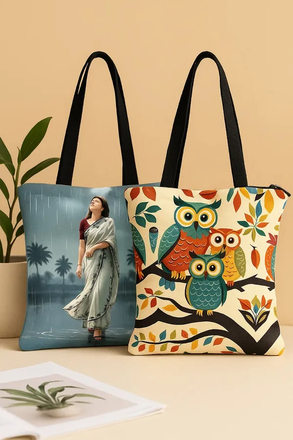 The_Rain_&_Owl_Family_Tote_Bag_Combo_|_Premium_Canvas_Printed_Tote_Bags_for_Women