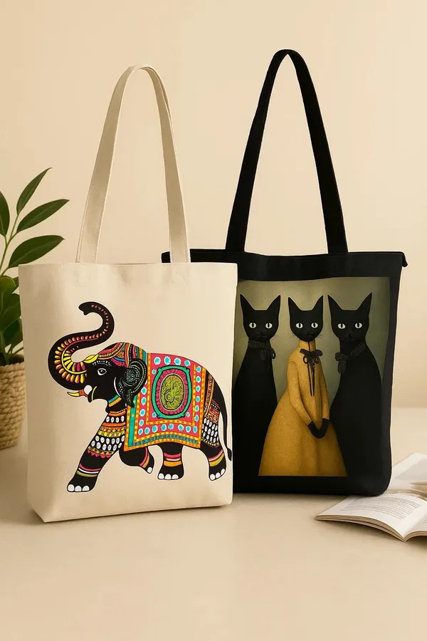 Royal_Whimsy_Tote_Bag_Combo_|_Premium_Canvas_Printed_Tote_Bags_for_Women