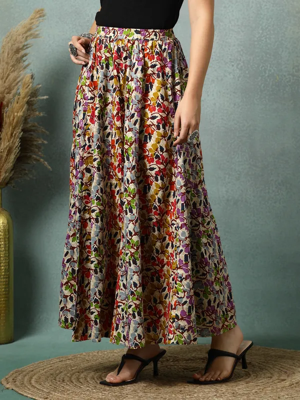 Multicolor_Cotton_Procian_Print_Rounded_Ankle_Length_Skirts_For_Women