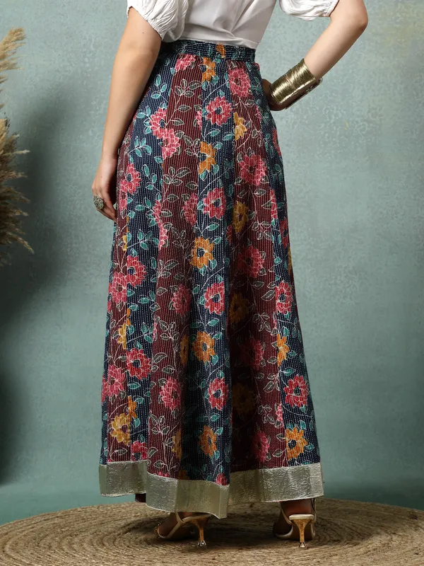 Multicolor_Khadi_Cotton_Multi_Prints_Rounded_Ankle_Length_Skirts_For_Women