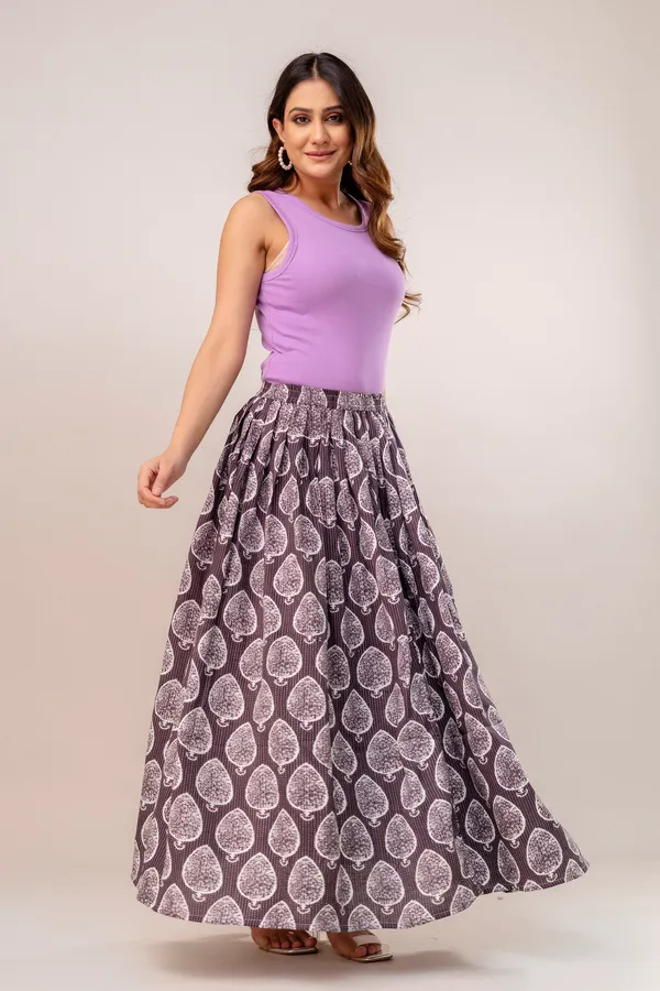 Grey_Cotton_Procian_Print_Anckle_Length_Skirts_For_Women