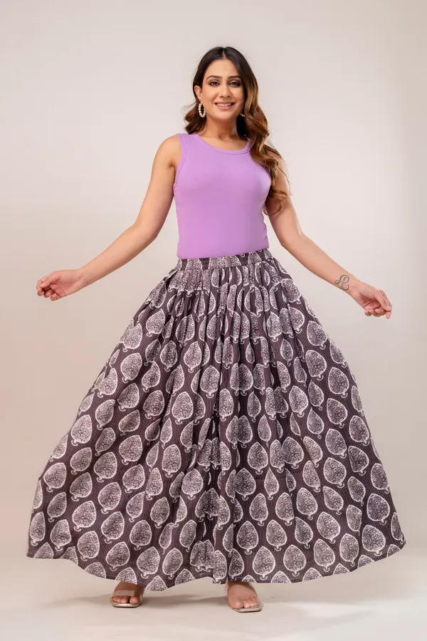 Grey_Cotton_Procian_Print_Anckle_Length_Skirts_For_Women