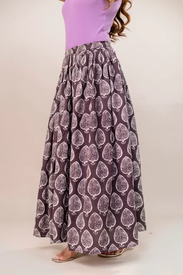 Grey_Cotton_Procian_Print_Anckle_Length_Skirts_For_Women