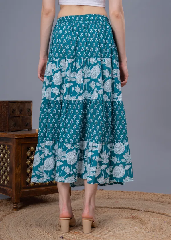 Rama_Green_Cotton_Procian_Print_Anckle_Length_Skirts_For_Women