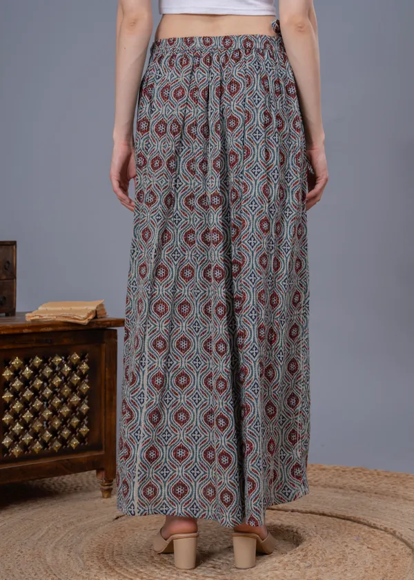 Grey_Cotton_Procian_Print_Anckle_Length_Skirts_For_Women