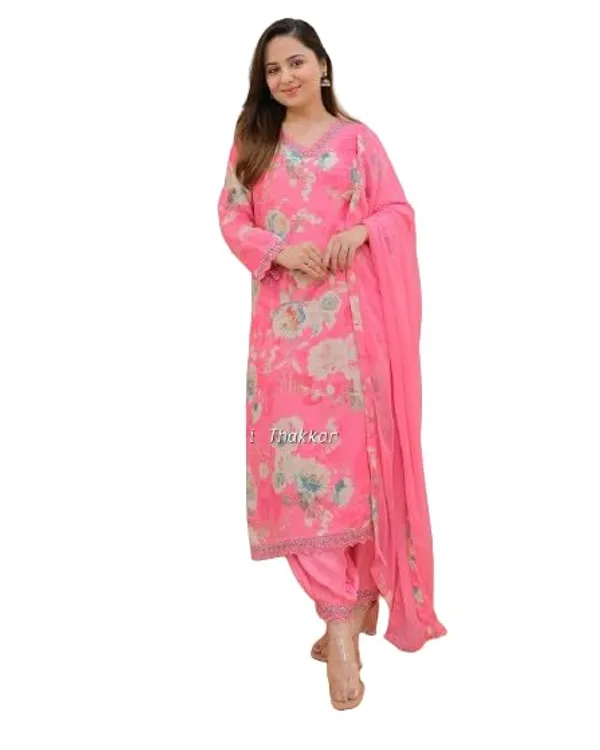 Pink_Rayon_Digital_Print_Kalf_Length_Dupata_Sets_For_Women
