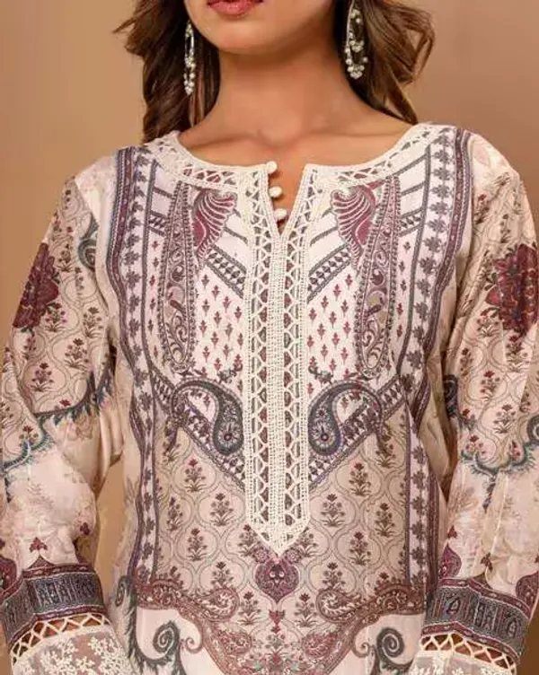 White_Muslin_Digital_Print_Kalf_Length_Dupata_Sets_For_Women