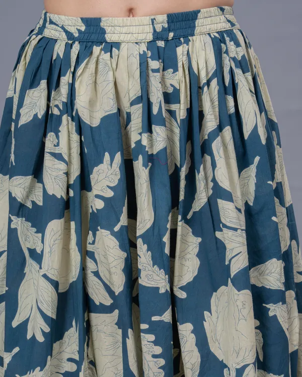 Blue_Cotton_Procian_Print_Anckle_Length_Skirts_For_Women
