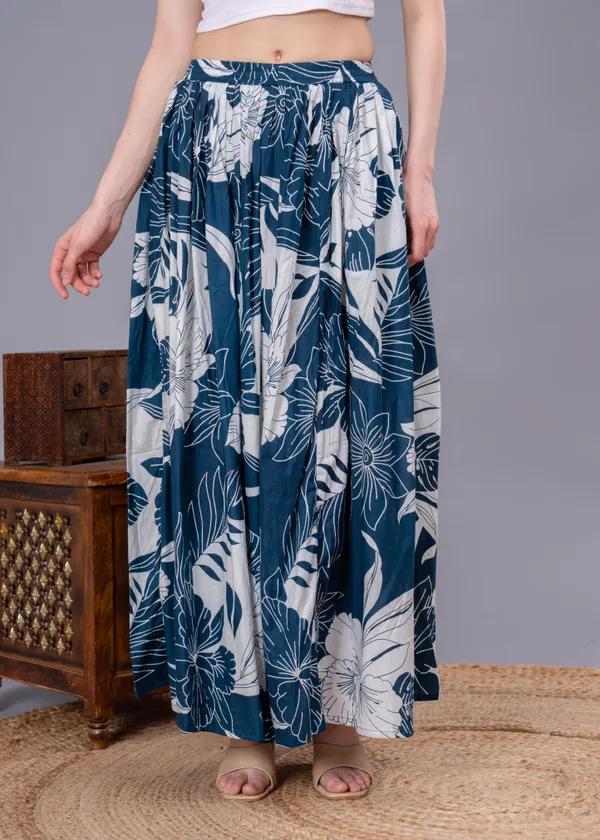 Rama_Green_Cotton_Procian_Print_Anckle_Length_Skirts_For_Women