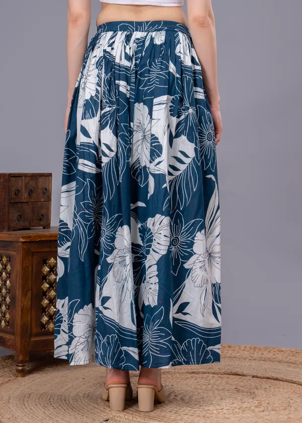 Rama_Green_Cotton_Procian_Print_Anckle_Length_Skirts_For_Women