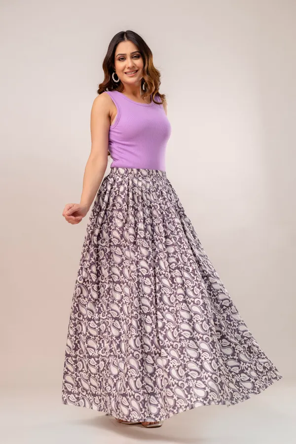 Grey_Cotton_Procian_Print_Anckle_Length_Skirts_For_Women