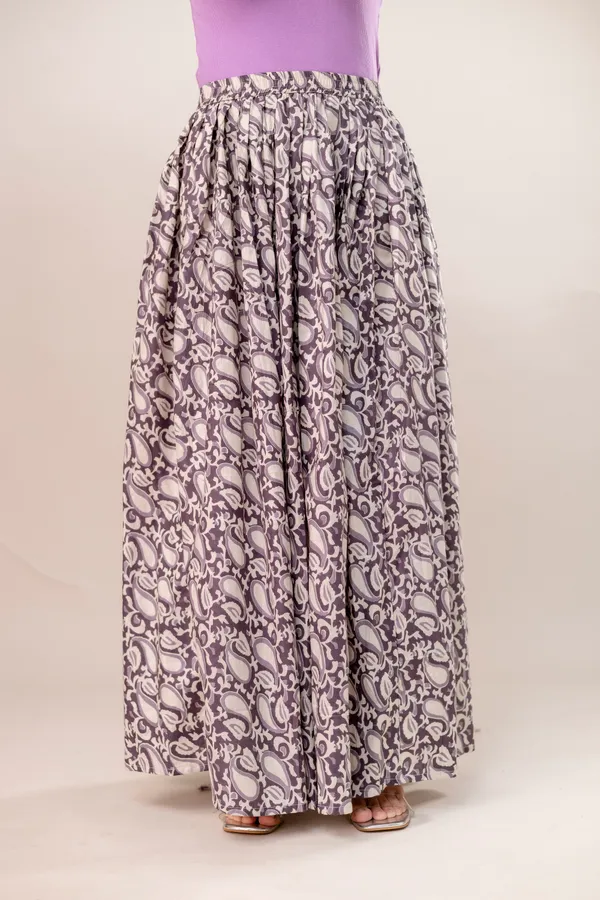 Grey_Cotton_Procian_Print_Anckle_Length_Skirts_For_Women