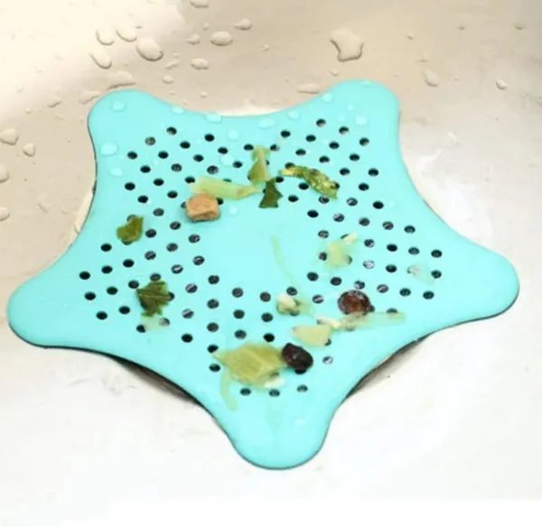 Star_Design_Sink_Strainer_Silicone_Drain_Catchers_for_Hair_&_Food_Waste
