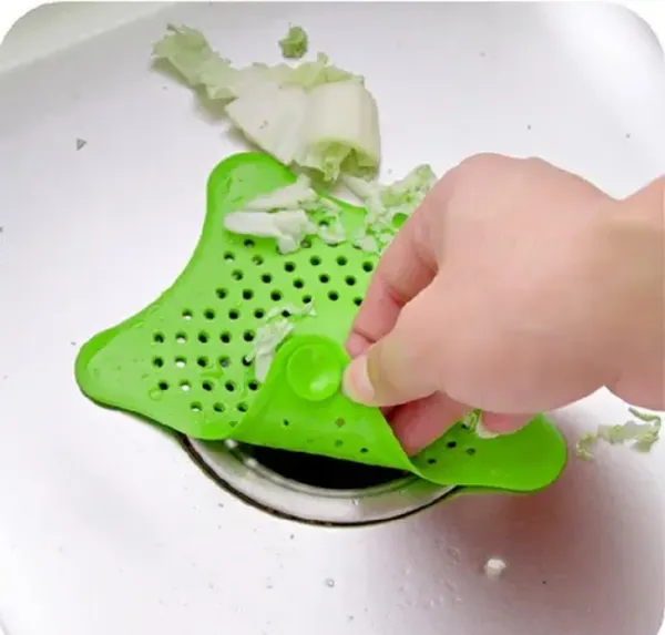 Star_Design_Sink_Strainer_Silicone_Drain_Catchers_for_Hair_&_Food_Waste