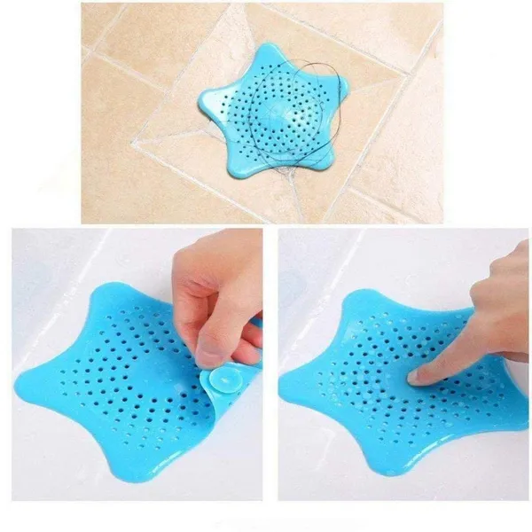 Star_Design_Sink_Strainer_Silicone_Drain_Catchers_for_Hair_&_Food_Waste