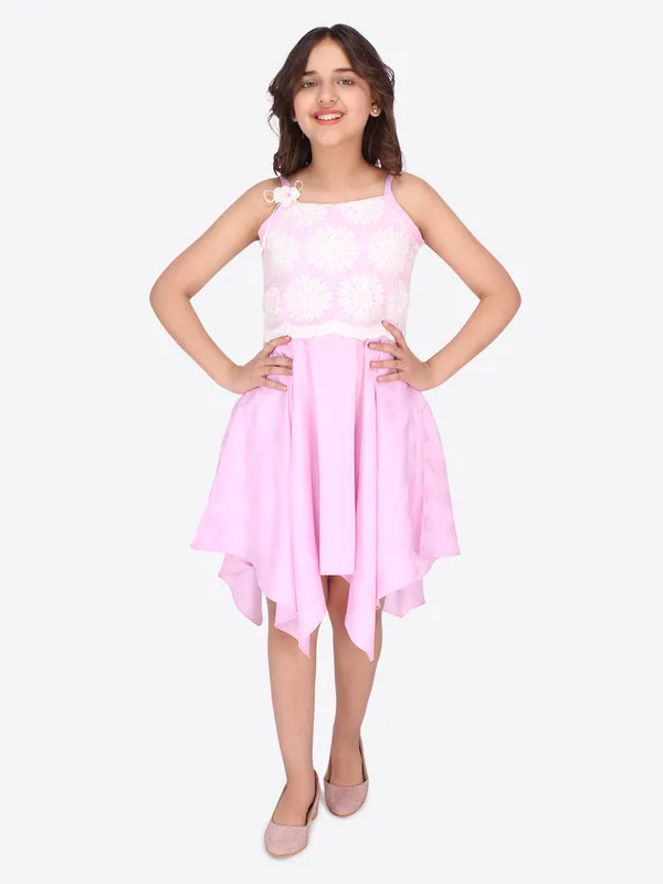 Cutecumber_Girls_Organza_&_Satin_Floral_Embroidered_Pink_Handkerchief_Dress._CC6165D-PINK-44