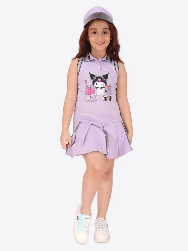 Purple_Polyester_Sleeveless_Collared_Regular_Partywear_Dress_For_Girls