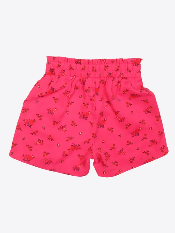Cutecumber_Girls_Polyester_Shorts_-_Striped_&_Floral_Print,_Drawstring_Closure,_No_Pocket_-_Comfortable_Summer_Wear_for_Ages_1-15_(Pack_of_2)