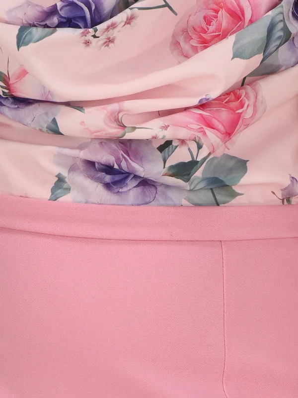 Cutecumber_Girls'_Pink_Cowl_Neck_Shift_Dress_with_Matching_Handbag