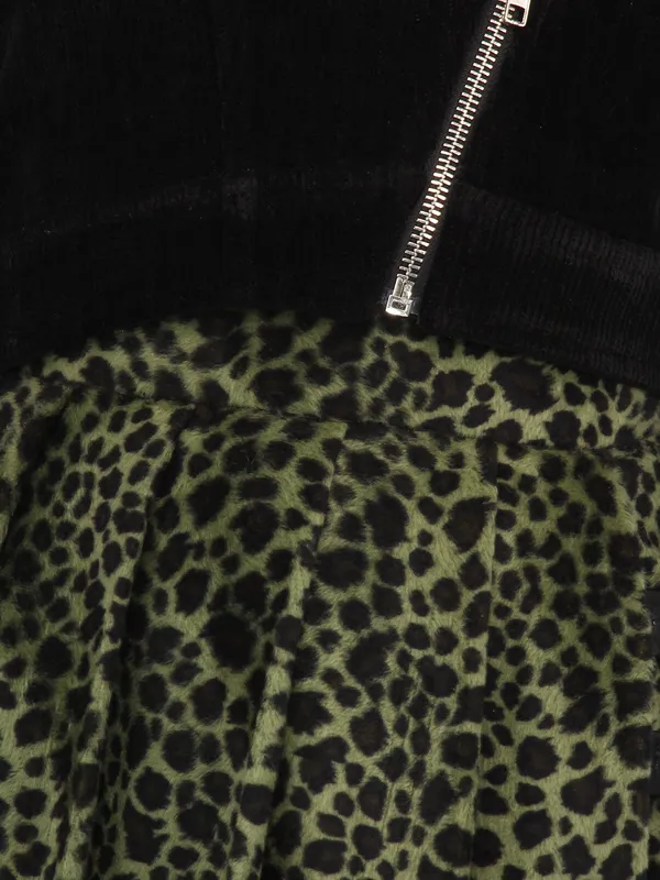 Cutecumber_Girls_Leopard_Print_Dress_with_Black_Full_Sleeve_Shrug_�_Back_Zip_Closure,_Two-Piece_Party_Set_for_Kids_&_Baby_Girls_(Age_1�15_Years)