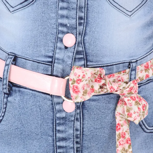 Cutecumber_Girls_Blue_Denim_Dress_with_Pink_Buttons,_Short_Sleeves,_Chest_Pockets,_Knee_Length,_Floral_Belt_�_Stylish_Casual_Birthday_Outfit_for_Kids_&_Baby_Girls_(Age_1�15_Yrs)