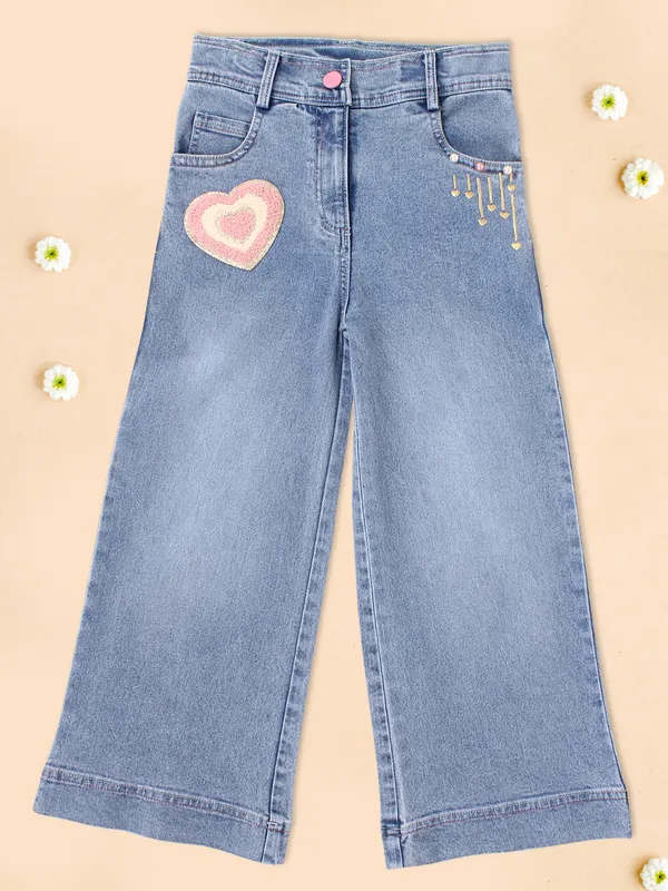 Cutecumber_Girls_Premium__Wide_Leg_Denim_Jeans